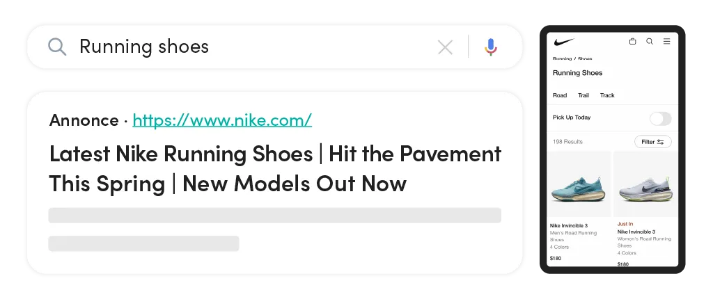 Example 1 with broad match for better search results