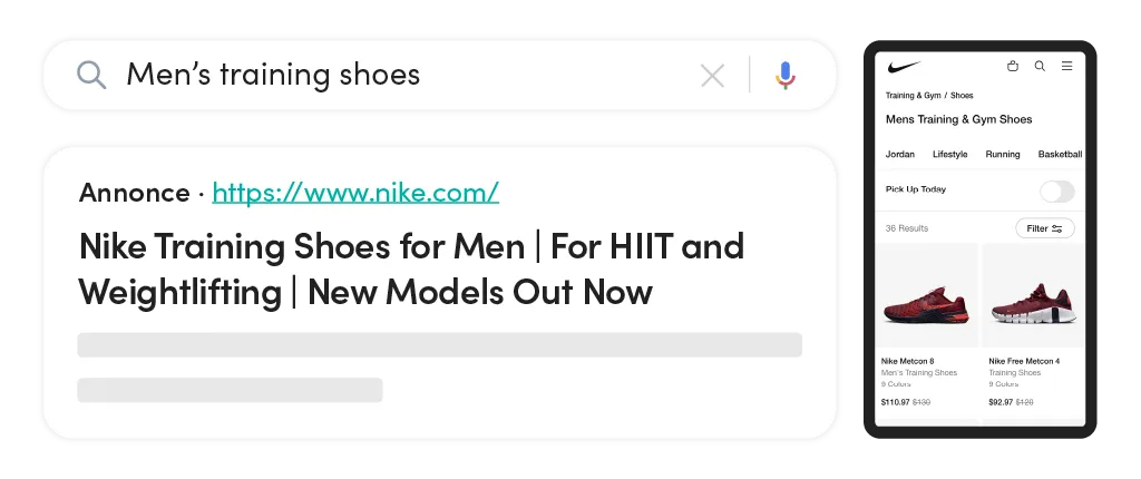 Example 2 with broad match for better search results