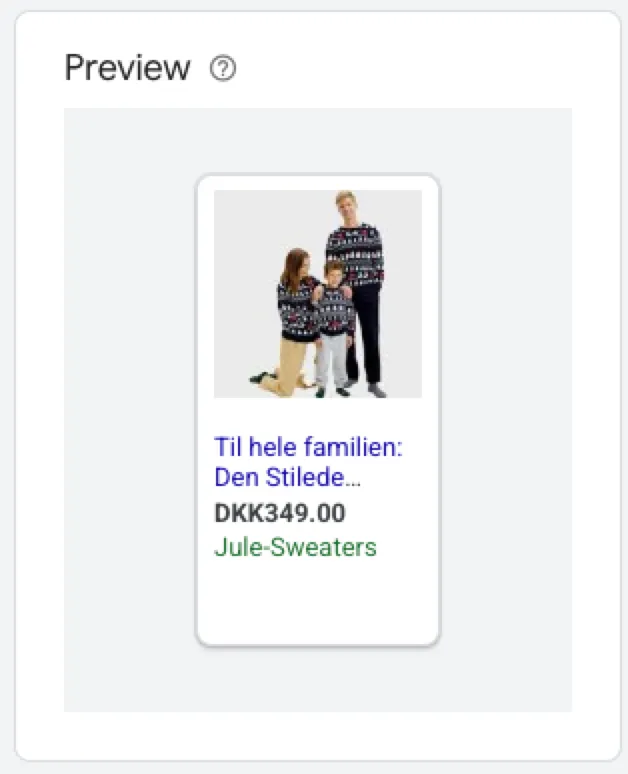 The same product image in a Product Ad placement, cropped awkwardly and far too small to make out the product.