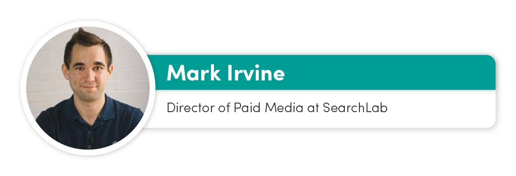 Mark Irvine - director paid search at search lab