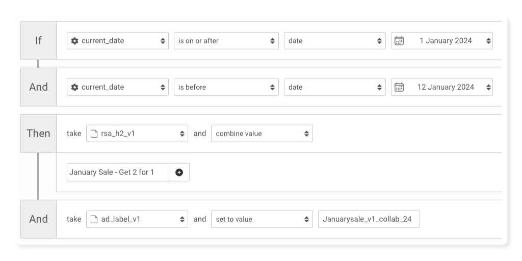 Easier Rules for Ad Messages with feed-based search ads