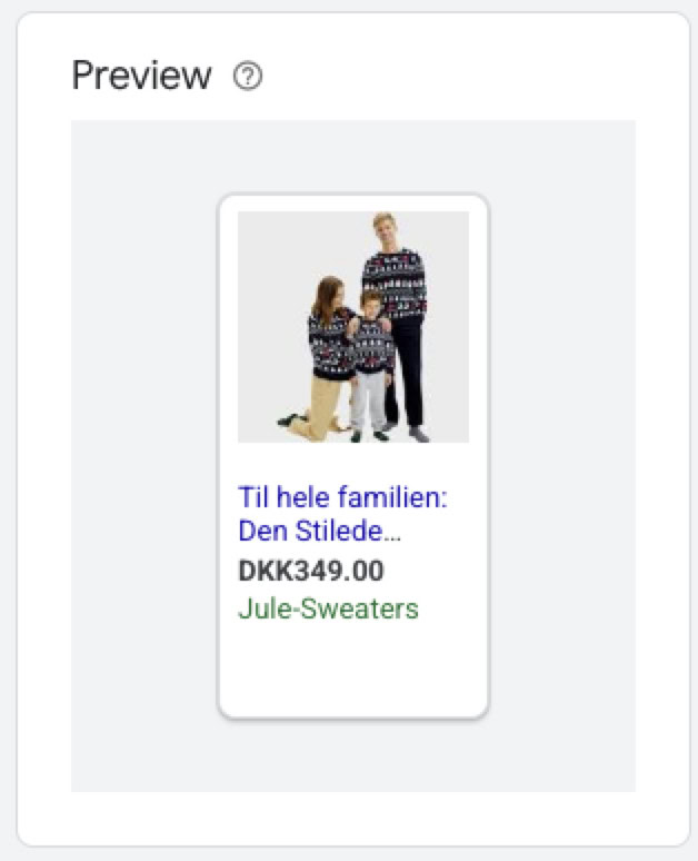 The same product image in a Product Ad placement, cropped awkwardly and far too small to make out the product.